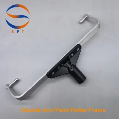 Plastic Handle Double Arm Paint Roller Frame for Extension Pole