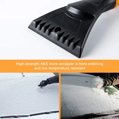Extra Long Handle and Detachable Snow Brush with Ergonomic Foam Frip for Cars, Trucks, Suvs