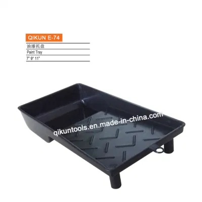 E-77 Hardware Decorate Paint Hand Tools Black Color Recycled Plastic Paint Tray