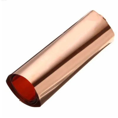 Half Hard Pure Thin C10100 C10300 C11000 C12200 Copper Foil Tape in Coil 99.9% Pure Copper