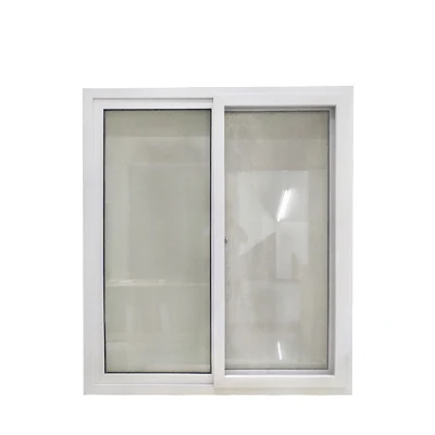 2022 Space Saving CE Approved Touch Lock Clear Float Glass UPVC Sliding Iron Window Grill Color Frame for Office Building