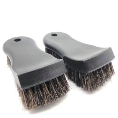 Custom Logo Original Horse Hair Car Seat Leather Polish Auto Car Cleaning Detailing Interior Brush