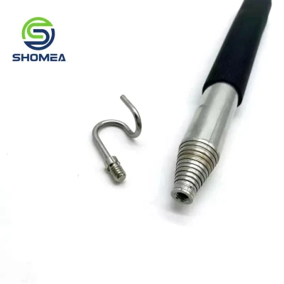 Stainless Steel Telescopic Extension Pole with Utility Hook for Hanging Bird Feeders