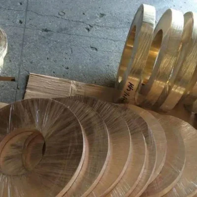 Professional Manufacturer Copper Strip Coil Copper Strips for Radiator /Thin Copper Foil for Lithium Batteries with Back Adhesive Conductive Cupper Strip Roll