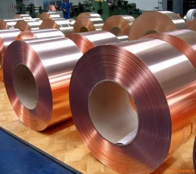 Professional Manufacturer Copper Strip Coil Copper Strips for Radiator /Thin Copper Foil for Lithium Batteries with Back Adhesive Conductive Cupper Strip Roll