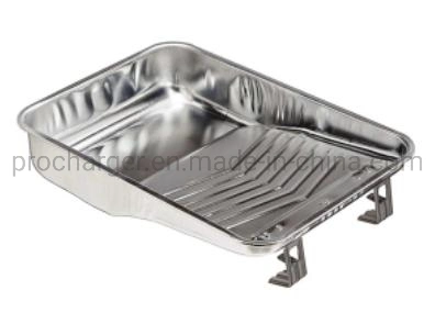 9.5&quot; Deep Well Matte Finish Tin Plated Steel Paint Tray