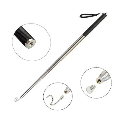 Hot Selling Portable 2.5m Golf Pickup Stainless Steel Adjustable Telescopic Extension Pole