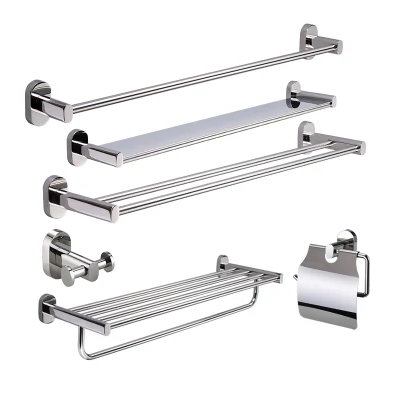 Stainless Steel Satin Toilet Accessory Wall Mounted Toilet Brush with Holder