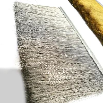 High Quality Abrasive Crimped Wire Strip Brush for Wood Furniture Polishing