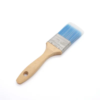 High Quality Synthetic Filament Wooden Handle Paint Brush with Stainless Steel Ferrule European Paint Brush