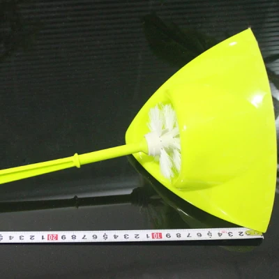 Clear Plastic Toilet Brush &amp; Holder Triangle Corner Design