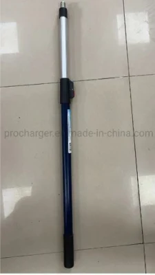 Professional 3 Meter 2 Section Dark Blue Fiberglass Extension Pole with Red Button Lock