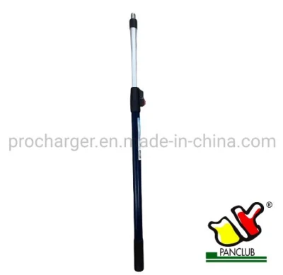 Professional 3 Meter 2 Section Dark Blue Fiberglass Extension Pole with Red Button Lock