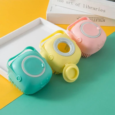 Manufacturer Wholesale Square Love Grooming Tool Cat Dog Pet Bath Brush