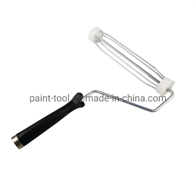 Non Slip Plastic Handle Paint Roller 5-Wire Cage Frame for Paint Roller