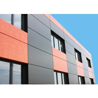 4mm Brushed Composite Panel PVDF PE ACP Facade Cladding Aluminium Curtain Walls