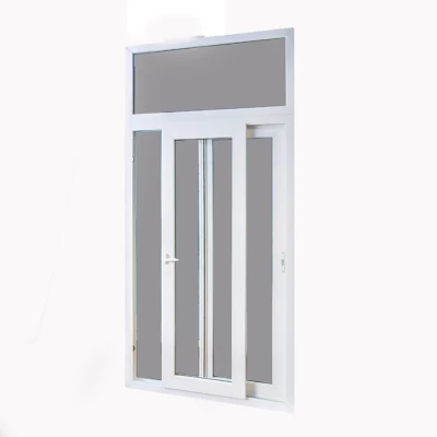 2022 Space Saving CE Approved Touch Lock Clear Float Glass UPVC Sliding Iron Window Grill Color Frame for Office Building