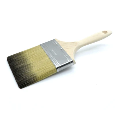MSN Wooden Handle Dual Colored Design Paint Brush Good Visual Effect Commercial Paint Brush