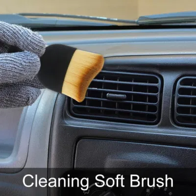 Car Logo Badge Car Interior Cleaning Soft Brush Car Accessories