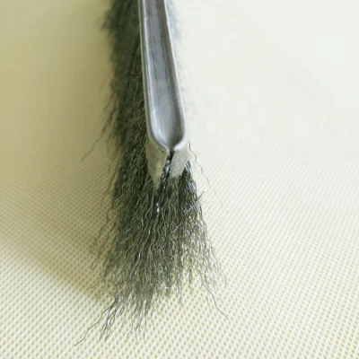 High Quality Abrasive Crimped Wire Strip Brush for Wood Furniture Polishing