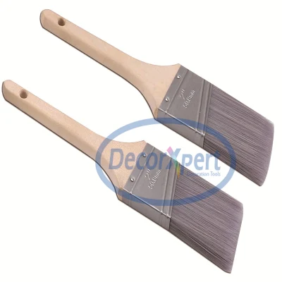 Polyester Wooden Handle2inch Stainless Steel Angle Paint Brush
