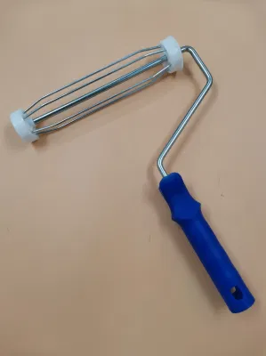 Plastic Blue Handle Cage Style Roller Frame 9&quot;
