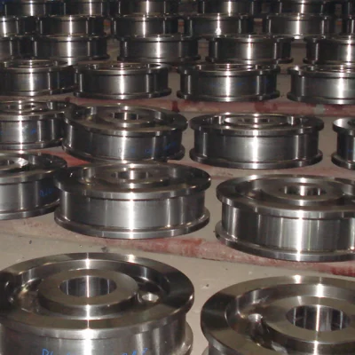 High Quality Forging Wheels Steel Conveyor Idler Roller Frame with Grooved