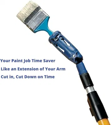 Multi-Angle Paint Brush Extender for High Ceilings, Walls, Trim and Corner Painting