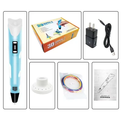 New 3D Printing Pen Children&prime; S Genuine Three-Dimensional Pen Painting Pen Set Multifunctional Graffiti Painting Brush DIY
