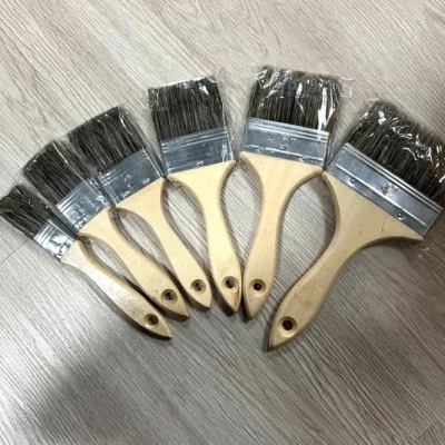 Artist Wall Accessories Paint Tools Brush with Wooden Handle