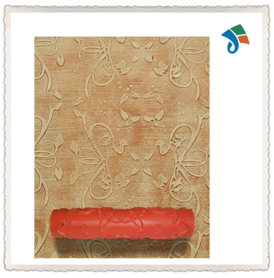 Wooden or TPR Handle Pattern Paint Roller for Wall Decoration