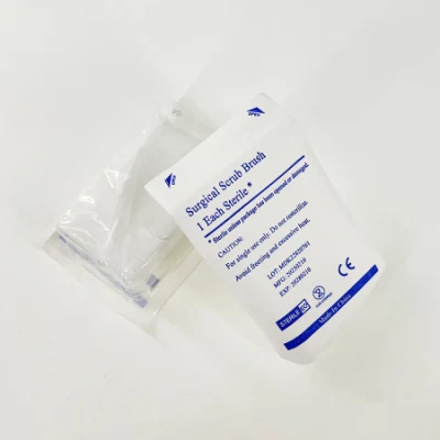 Disposable Sterile Medical Hand Washing Soft Sponge Surgical Scrub Brush with Nail Cleaner