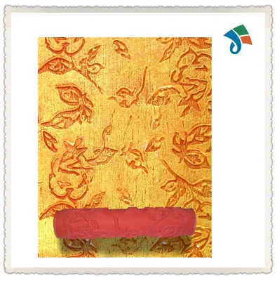 Wooden or TPR Handle Pattern Paint Roller for Wall Decoration
