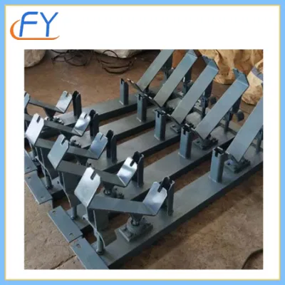 Painting Iron Roller Belt Conveyor Idler Bracket Adjustable Paint Roller Frame of Industries Components