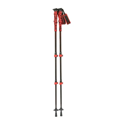 Walking Stick 100mm 120mm 135mm Aluminum Alloy Telescopic Hiking Trekking Pole for Women Men Children