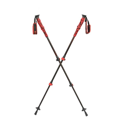 Walking Stick 100mm 120mm 135mm Aluminum Alloy Telescopic Hiking Trekking Pole for Women Men Children