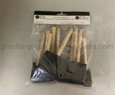 Factory Price Good Quality 1&quot; to 4&quot; Foam Painting Brush with Wooden/Plastic Handle