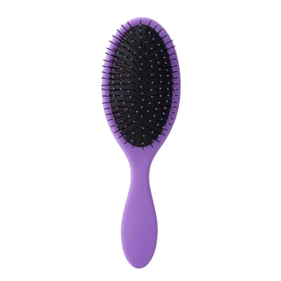 Amazon Hot Sales Logo Printing Cushion Oval Hairbrush Detangling Hair Brush Private Label Plastic Wet Hair Brush
