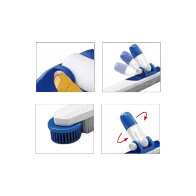 Factory Direct Supply 1438 20&prime; &prime; /50cm Premium Polybristle Floor and Wall Pool Brush