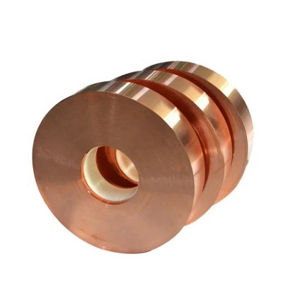 C11000 Thin Copper Strip / Copper Foil for Transformer 0.5mm Copper Coils for Radiator