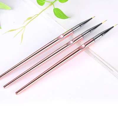 3PCS/Set Acrylic French Stripe Line Painting Manicure Slim Line Drawing Nail Art Pen
