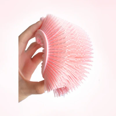 China Factory Wholesale Price Silicone Body Sponge Scalp Massage Shampoo Brush Silicone Shampoo Massage Hair Scalp Comb Body Bath Brush