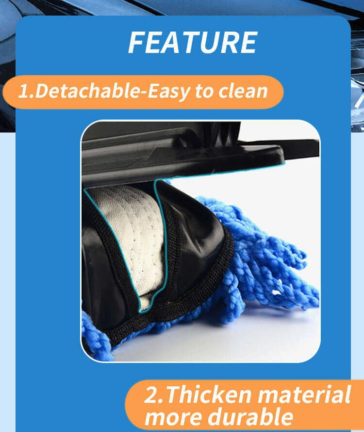 Hand Held Microfiber Car Duster Extendable Handle Interior Exterior Multipurpose Cleaning Car Brush