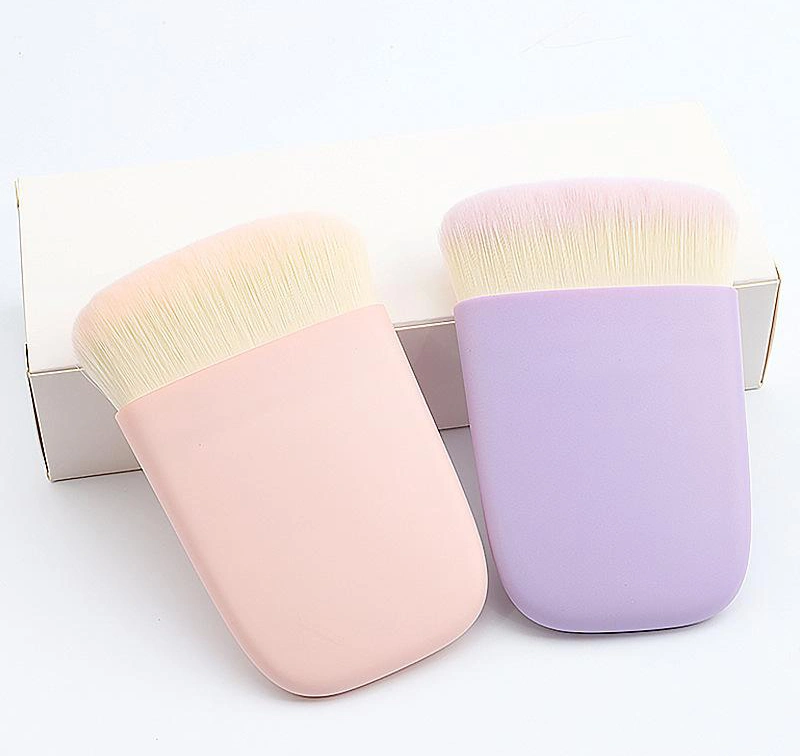 Private Label Square Contour Cosmetic Brush Powder Foundation Kabuki Blush Makeup Brushes