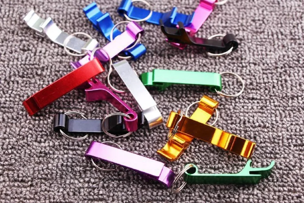 Aluminum Bottle Versatile Durable Vibrant Colors Keyring Opener Bartender Opener Ci10141