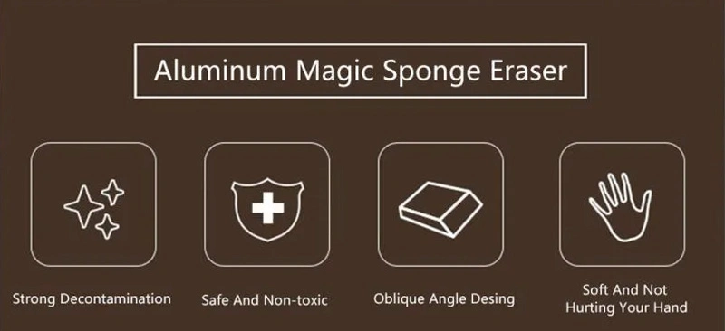 Wear-Resisting Stubborn Stains Cleaner Magic Eraser New Invention Emery Sponge
