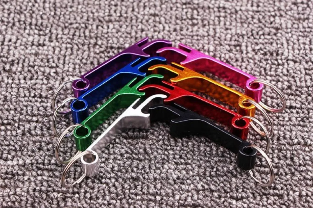 Aluminum Bottle Versatile Durable Vibrant Colors Keyring Opener Bartender Opener Ci10141