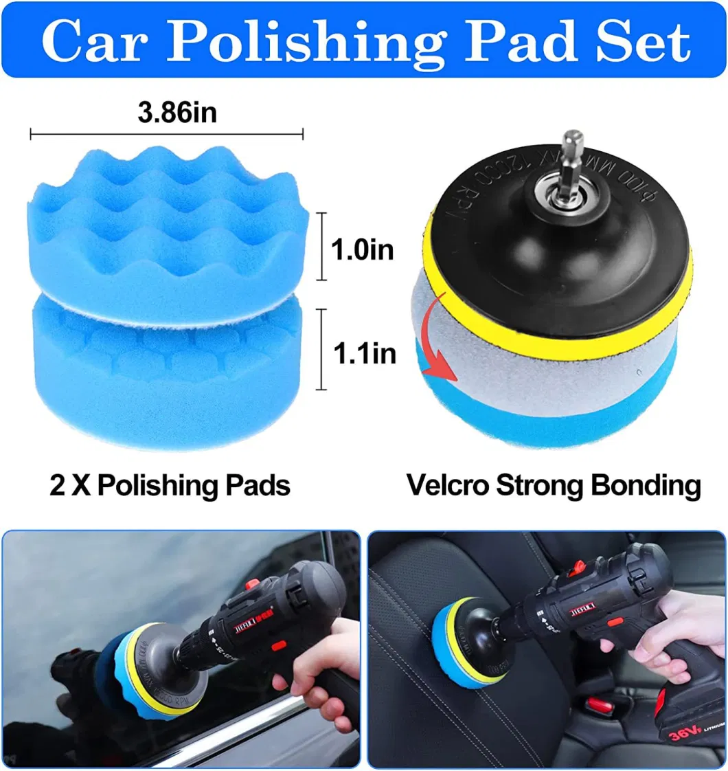 22PCS Car Detail Brush Waxing Tire Interior Cleaning Set