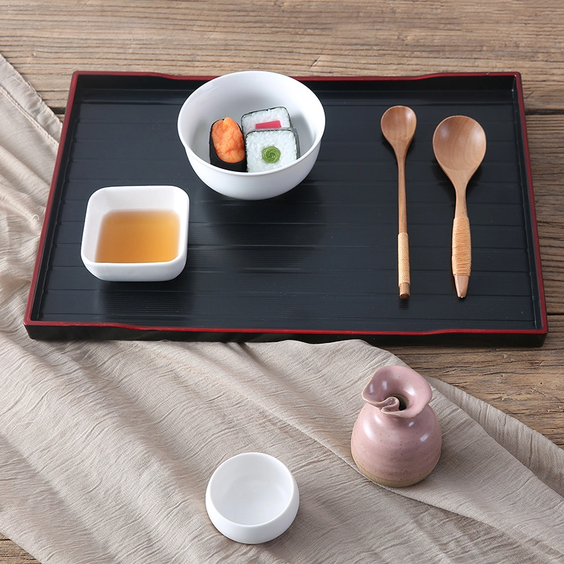 Paint Spraying Rectangle Japanese Style Plastic Rolling Tray