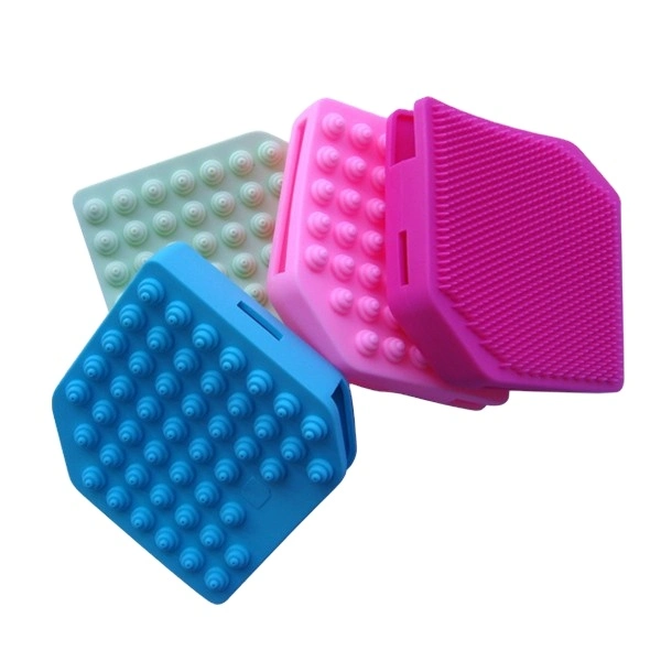 Food Grade Silicone Square Shape Face Massage Bath Brush